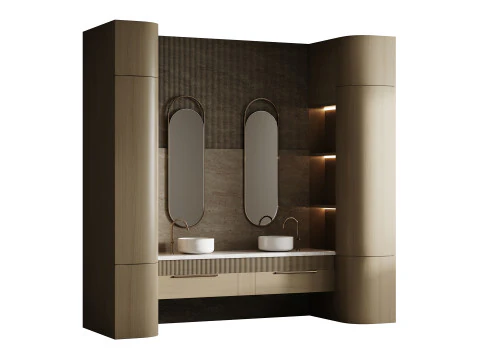 Меблі для ванної 40 3D Модель