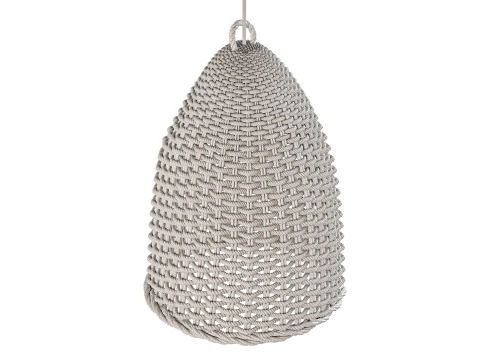 Lampada a sospensione a campana in rattan Modello 3D