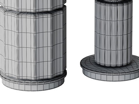 PODŁOGA KOLUMNY Model 3D