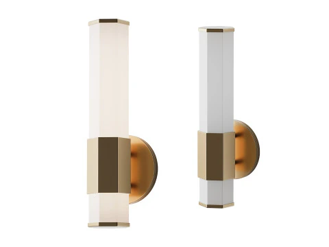 Contemporary Hexagon LED Bath Sconce 3D Model