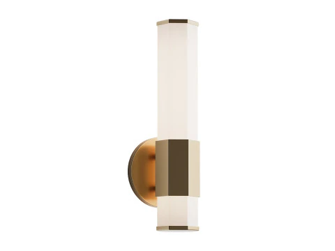 Contemporary Hexagon LED Bath Sconce 3D Model