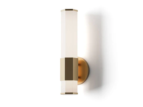Contemporary Hexagon LED Bath Sconce 3D Model