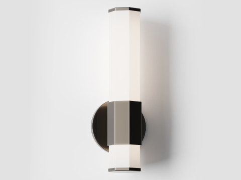 Contemporary Hexagon LED Bath Sconce 3D Model