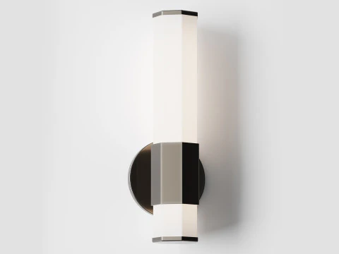 Contemporary Hexagon LED Bath Sconce 3D Model