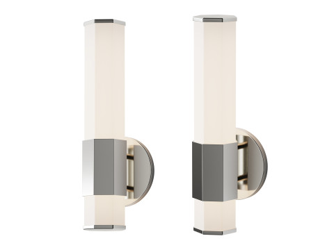Contemporary Hexagon LED Bath Sconce 3D Model