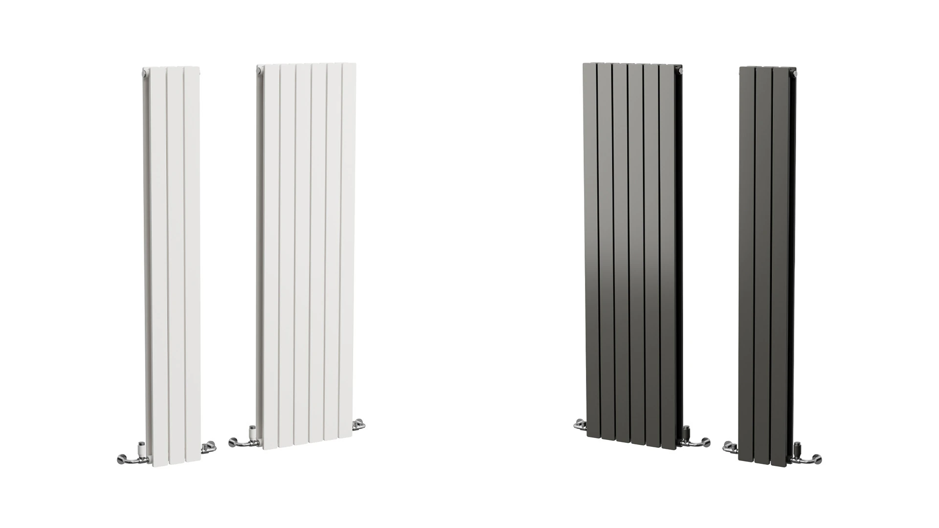 Designer Vertical Radiator 3D Model .c4d .max .obj .3ds .fbx .stl .blend 