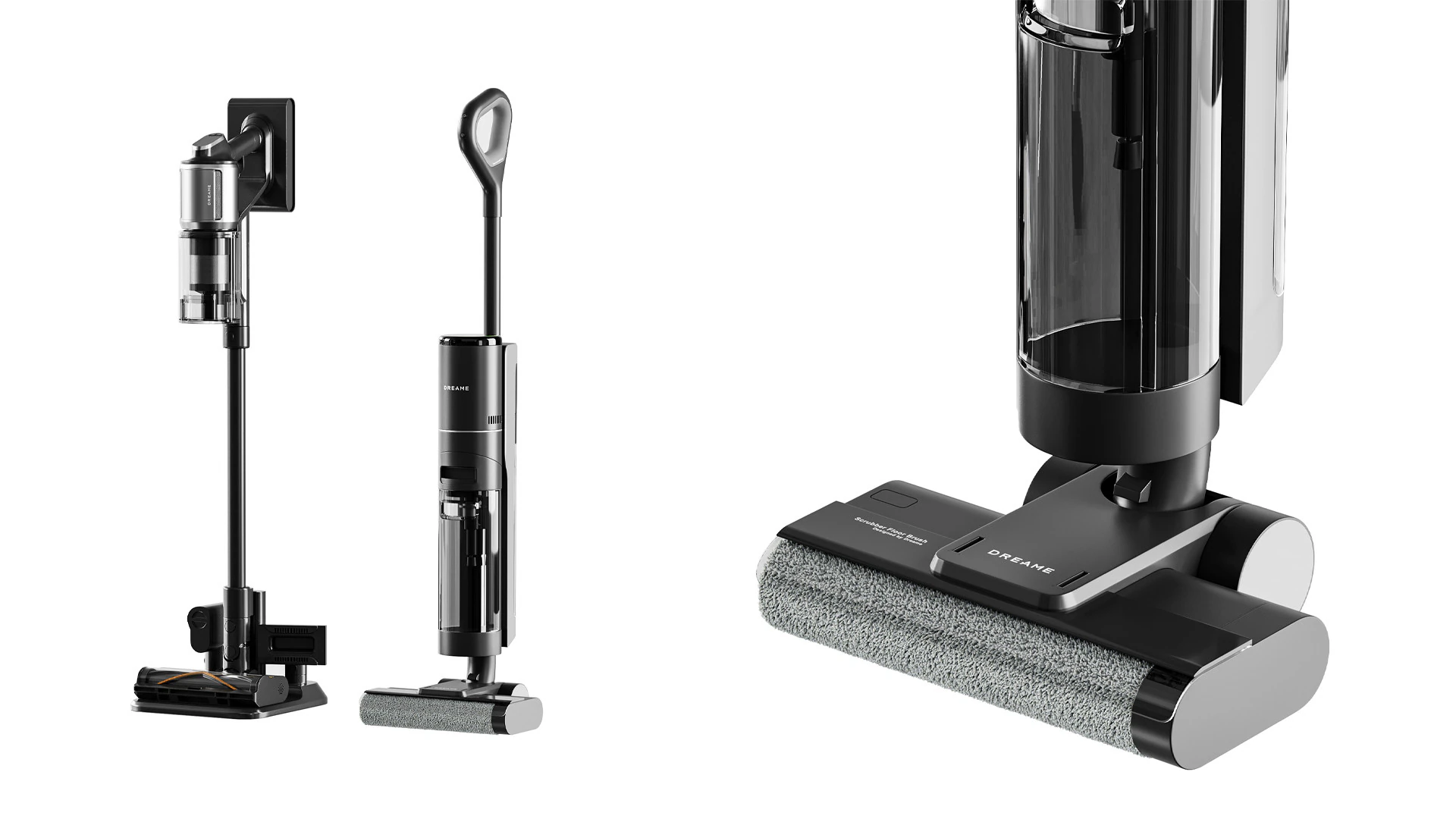 Dreame Vacuum Cleaner Set 3D Model .c4d .max .obj .3ds .fbx .stl .blend