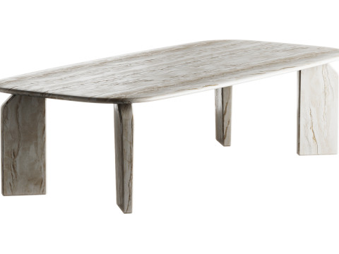 Exteta'dan Giotto Dikd&ouml;rtgen Masa 3D Model