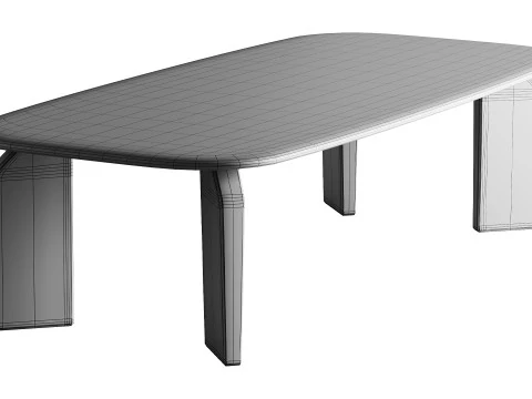 Giotto Rectangular Table by Exteta 3D Model