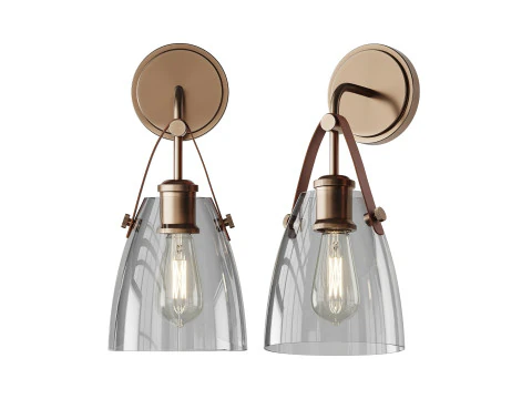 Glass and Leather 3D Model