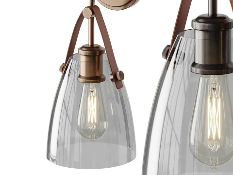 Glass and Leather 3D Model