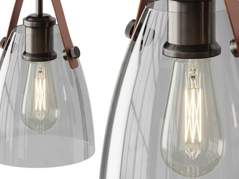 Glass and Leather 3D Model