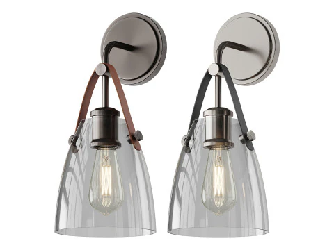 Glass and Leather 3D Model