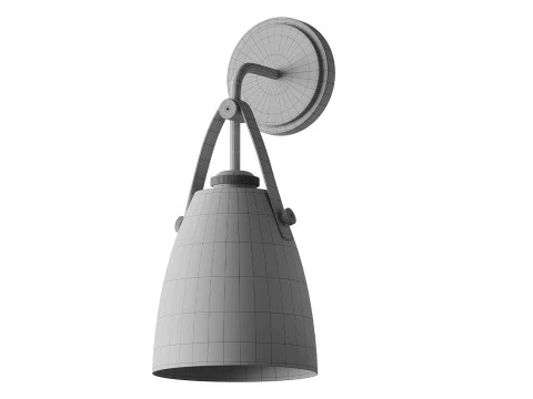 Glass and Leather 3D Model