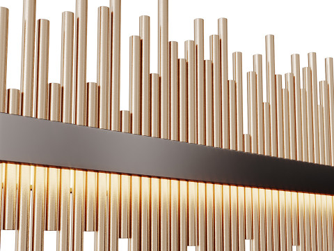 Grande suspension LED Gossamer Modèle 3D