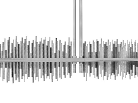 Grande suspension LED Gossamer Modèle 3D