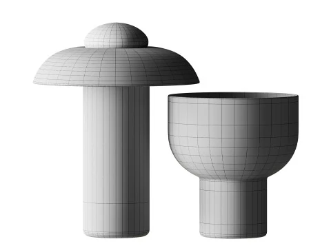 Haru And So Rakumba Table Lamp 3D Model