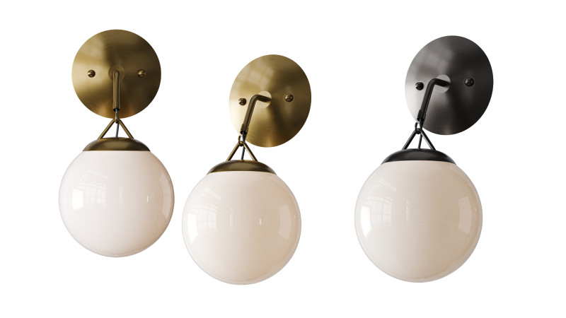 Applique Globe Accrochée Modèle 3D .c4d .max .obj .3ds .fbx .stl .blend