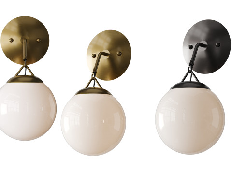 Kancalı Küre Aplik 3D Model