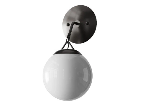 Hooked Globe Sconce 3D Model