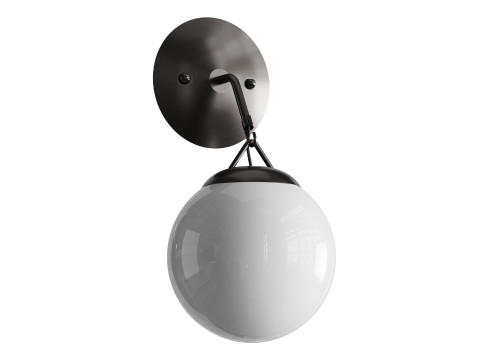 Applique Globe Accroch&eacute;e Modèle 3D