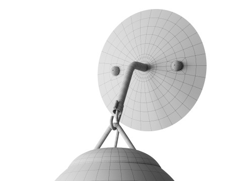 Applique Globe Accroch&eacute;e Modèle 3D