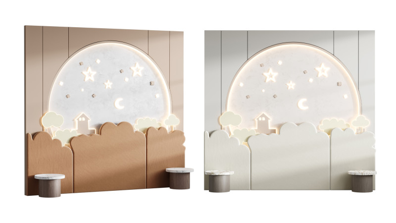 Panneau mural pour enfants 3 Modèle 3D .c4d .max .obj .3ds .fbx .stl .blend 