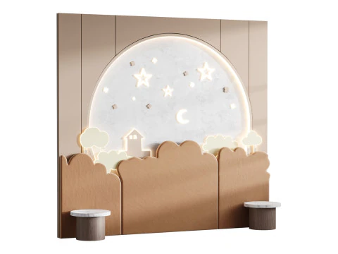 Kids Wall Panel 3 3D Model