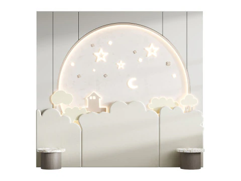 Kids Wall Panel 3 3D Model