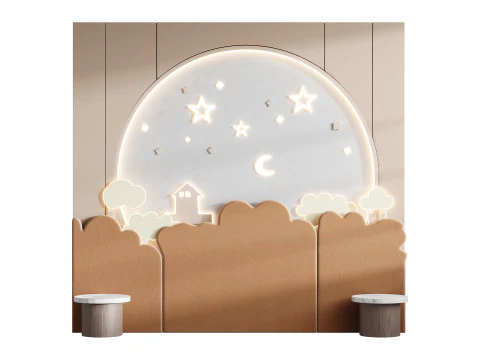 Kids Wall Panel 3 3D Model