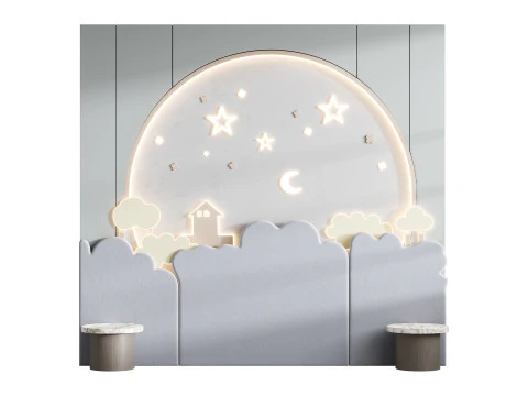 Kids Wall Panel 3 3D Model