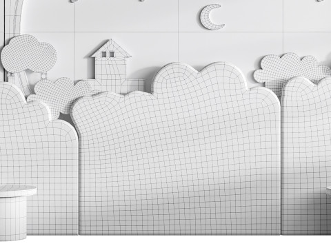 Panneau mural pour enfants 3 Modèle 3D