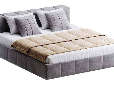 Квадратная кровать Basso 3D Модель