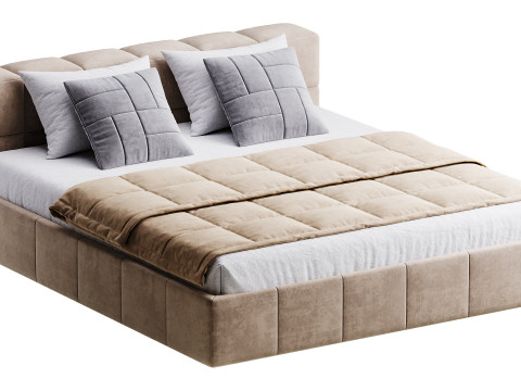 Квадратная кровать Basso 3D Модель