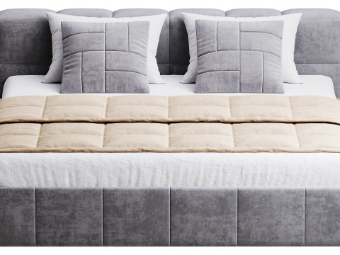 Квадратная кровать Basso 3D Модель