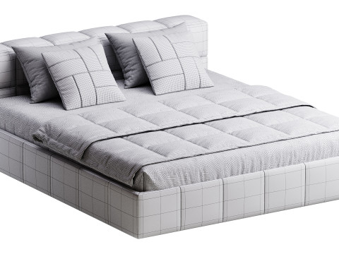 Квадратная кровать Basso 3D Модель