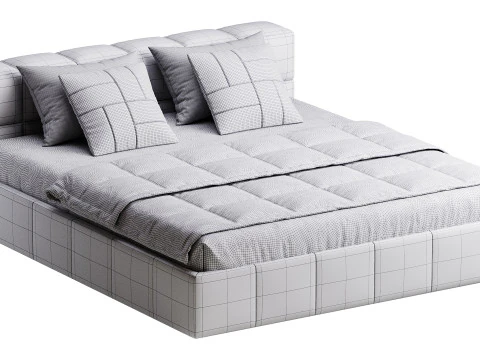 スクエアリングバッソベッド 3Dモデル