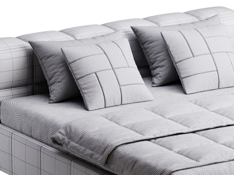 Квадратная кровать Basso 3D Модель