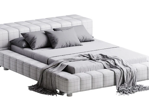 Squaring Isola Alta Bed 3D Model
