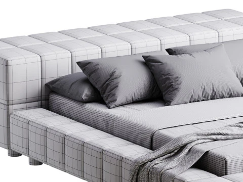 Squaring Isola Alta Bed 3D Model