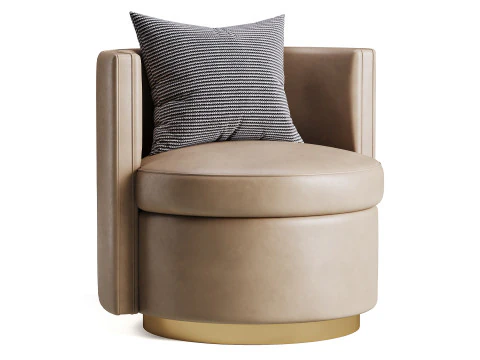 Kursi Putar Amanda Model 3D