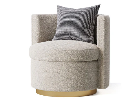 Kursi Putar Amanda Model 3D