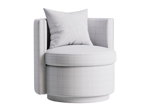 Вращающийся стул Аманда 3D Модель