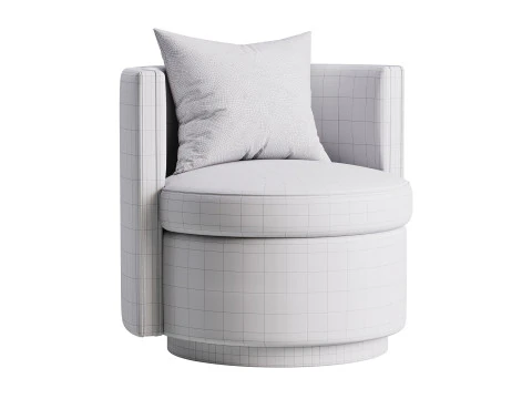 Kursi Putar Amanda Model 3D