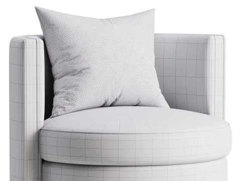 Kursi Putar Amanda Model 3D