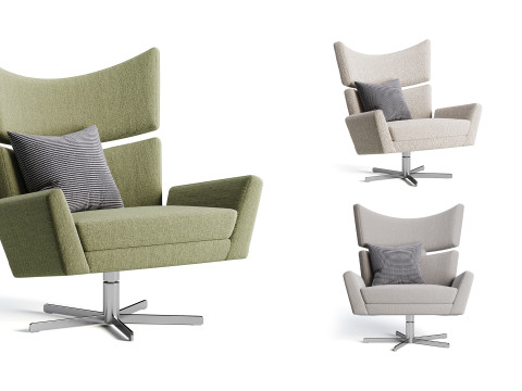 Swivel Chair Eduardo 3D Model