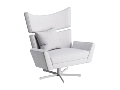 Sedia Girevole Eduardo Modello 3D