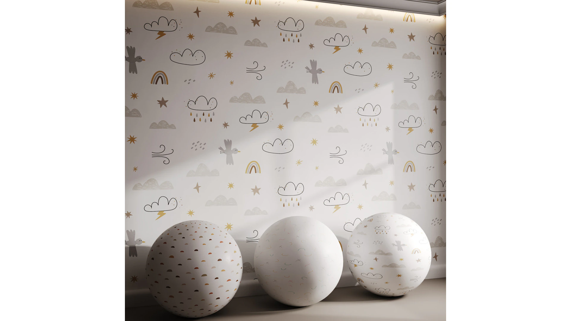 Carta da parati per la camera dei bambini Modello 3D .c4d .max .obj .3ds .fbx .stl .blend