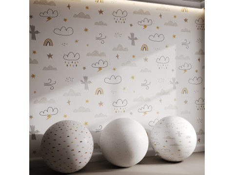 Kids room Wallpaper 3D Model