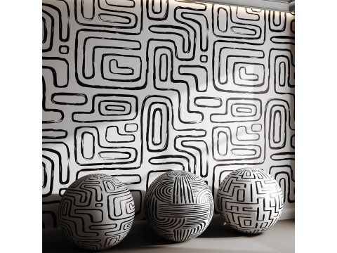 Carta da parati 08 Modello 3D